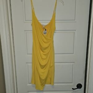 BCBGeneration Asymmetrical Yellow Dress